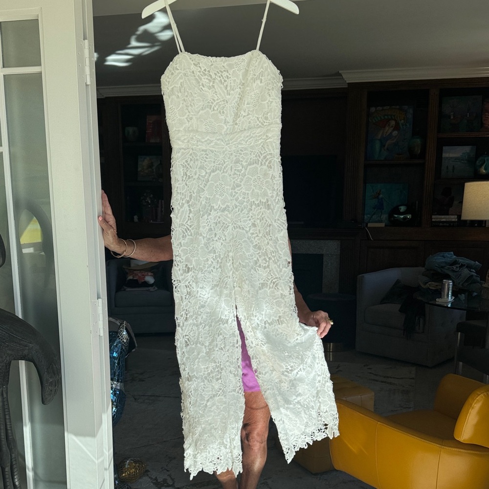Elegant White Lace Jumpsuit